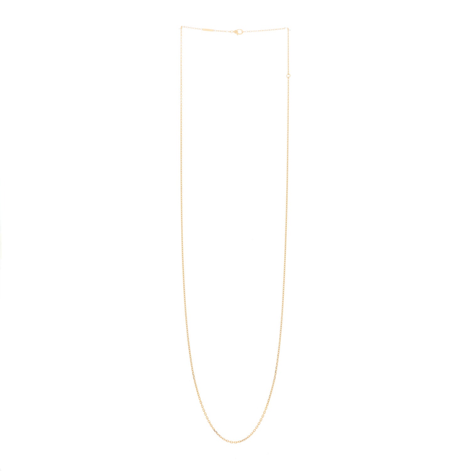 Van Cleef & Arpels 18K Yellow Gold Trace Chain Necklace 70cm 3 of 5