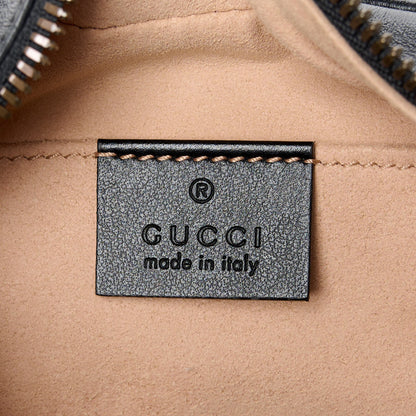Gucci Calfskin Matelasse Small GG Marmont Chain Shoulder Bag Black 6 of 11