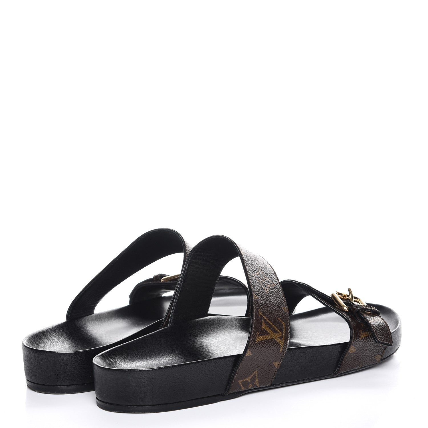 Louis Vuitton Monogram Bom Dia Mule Sandals 42 Black 4 of 10