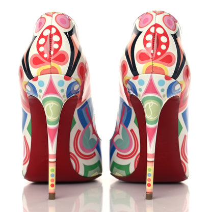 Christian Louboutin Patent Graphic Tivoli Hot Chick 100 Pumps 39 Multicolor 5 of 8