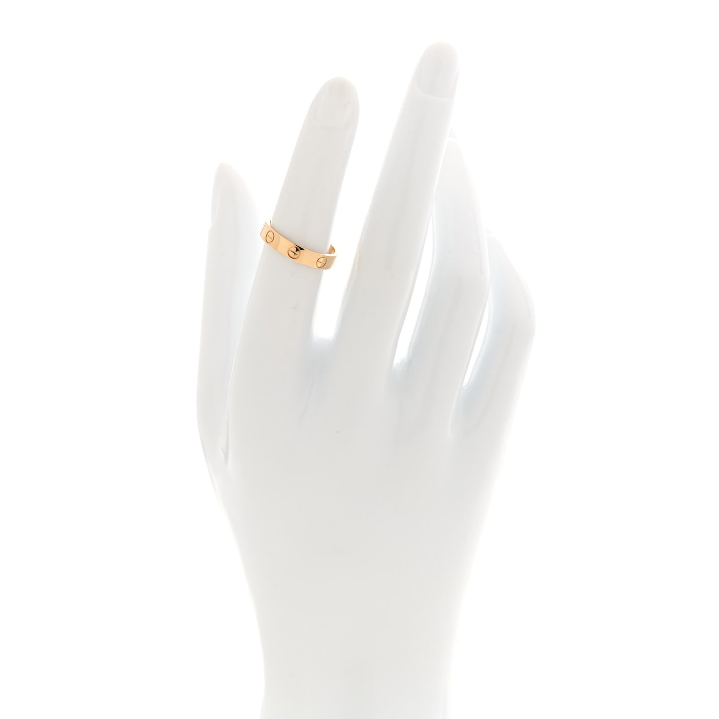18K Yellow Gold 3.5mm LOVE Wedding Band Ring 50 5.25