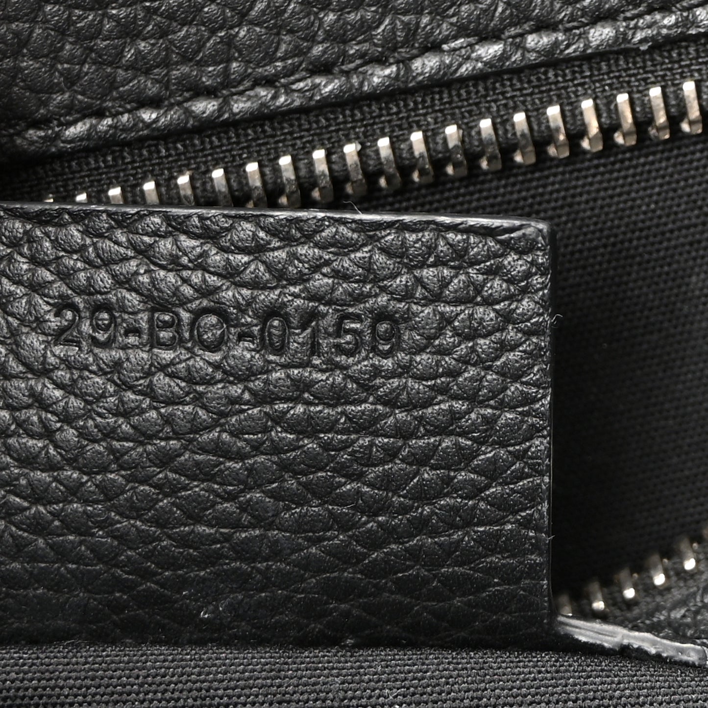 Grained Calfskin Saddle Tote Black