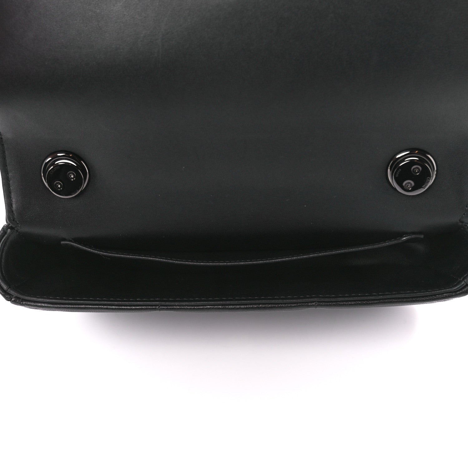 Celine Goatskin Matelasse Chain Shoulder Bag Black 5 of 9