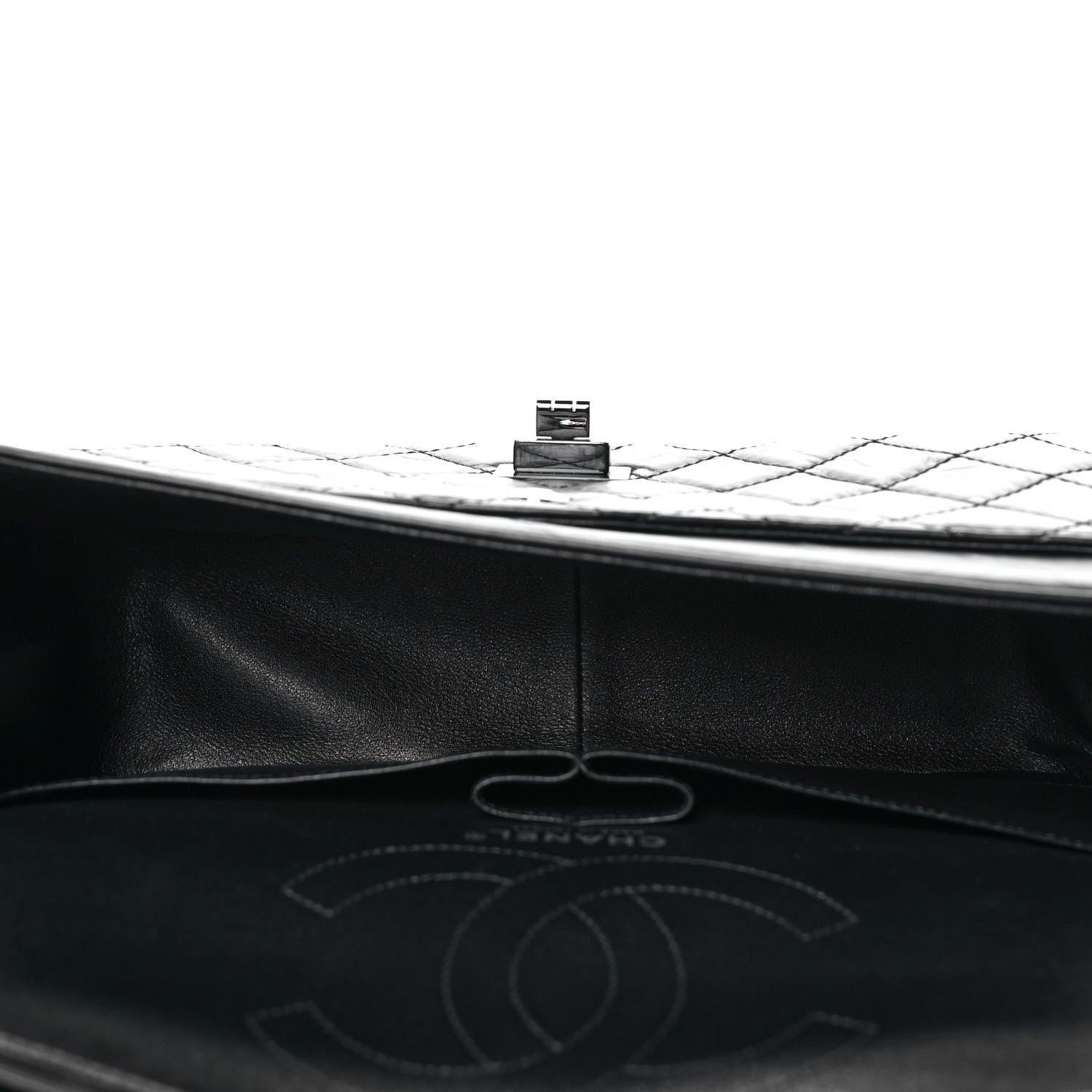 Chanel Aged Calfskin Quilted 2.55 Reissue 226 Flap So Black 5 of 10
