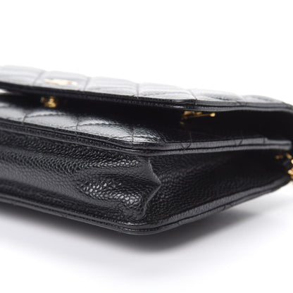 Chanel Caviar Quilted Wallet On Chain WOC Black 11 of 13