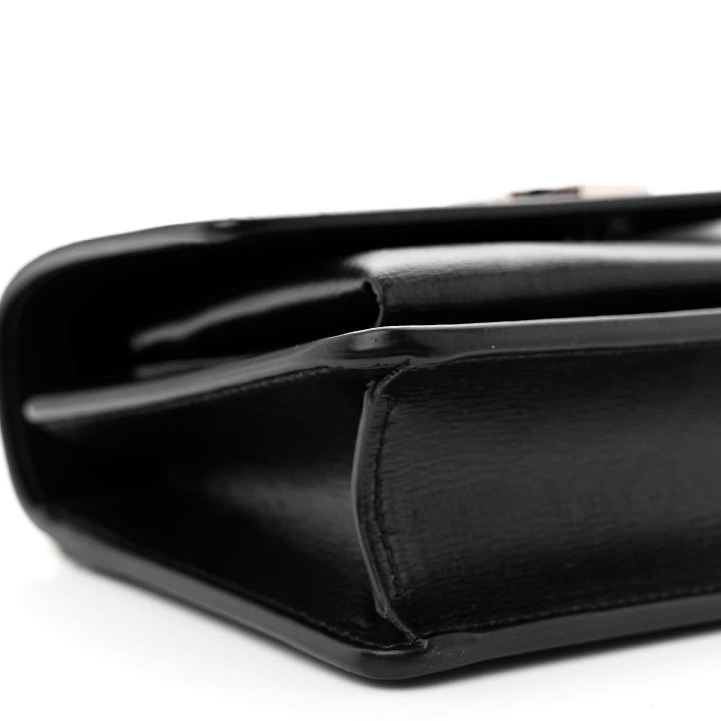 Calfskin Monogram Sunset Chain Wallet Black