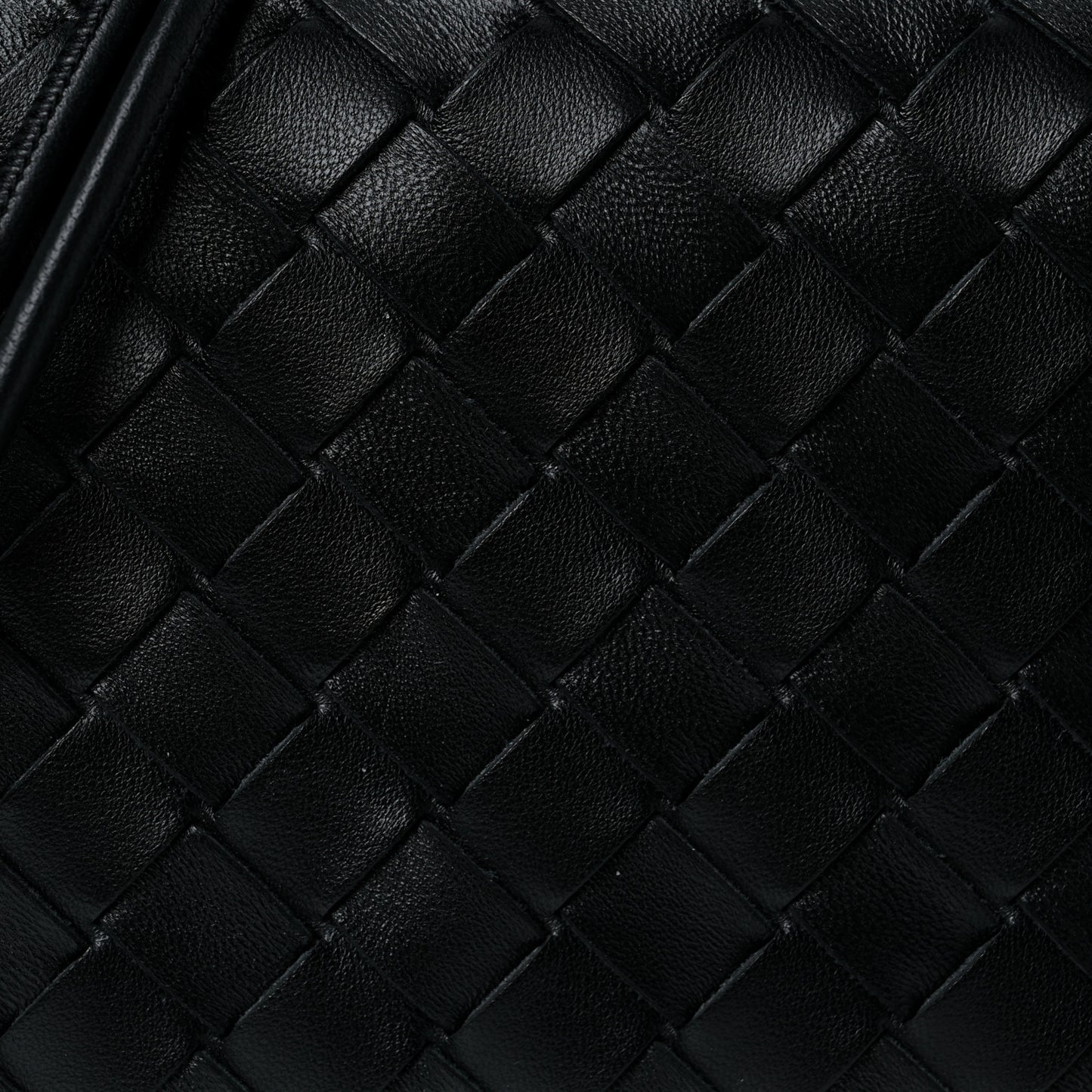 Nappa Intrecciato Medium Loop Camera Bag Black