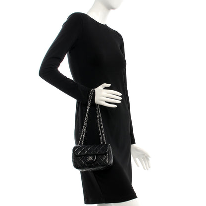 Chanel Lambskin Quilted Beaded Extra Mini Flap Black 2 of 8