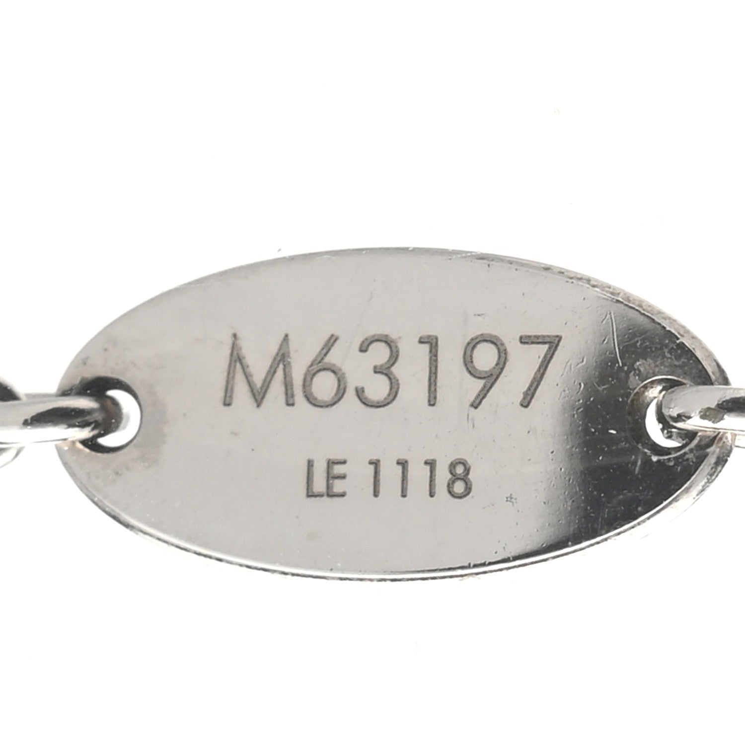 Louis Vuitton Metal Essential V Supple Necklace Silver 5 of 7