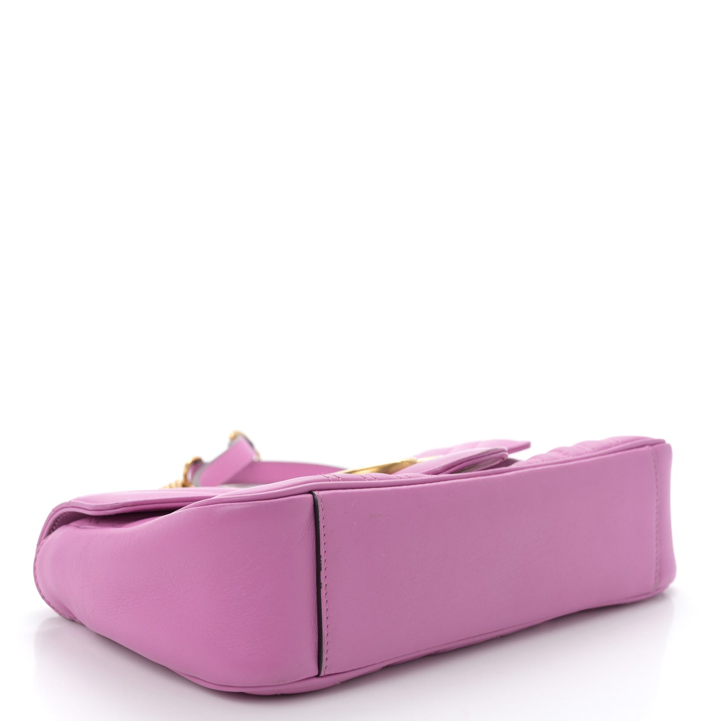 Calfskin Matelasse Small GG Marmont Shoulder Bag Candy Mousse