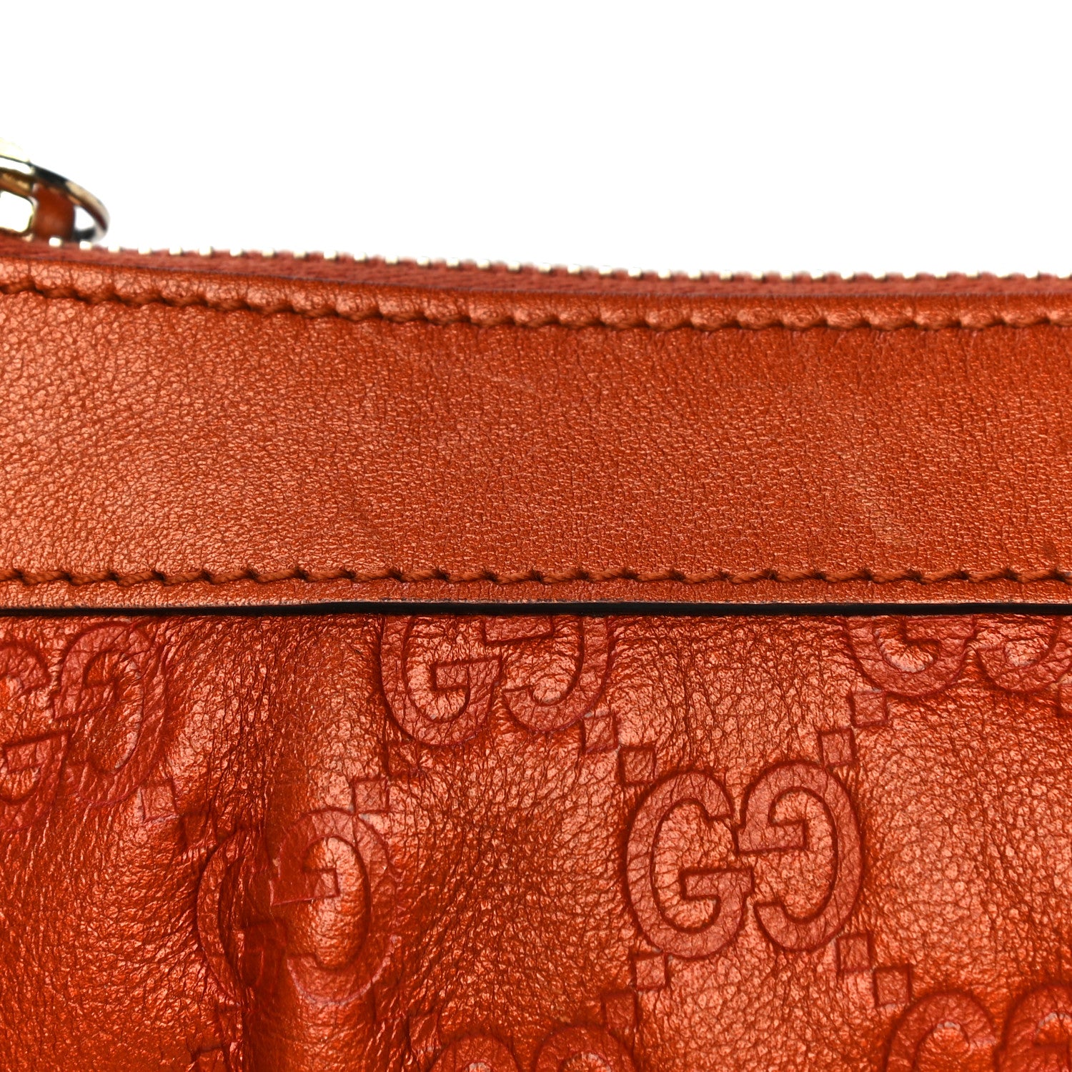 Gucci Guccissima Heart Wristlet Orange 12 of 16