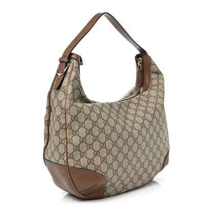 Gucci GG Supreme Monogram Margaux Calfskin Medium Nice Hobo Beige Ebony Acero 3 of 11