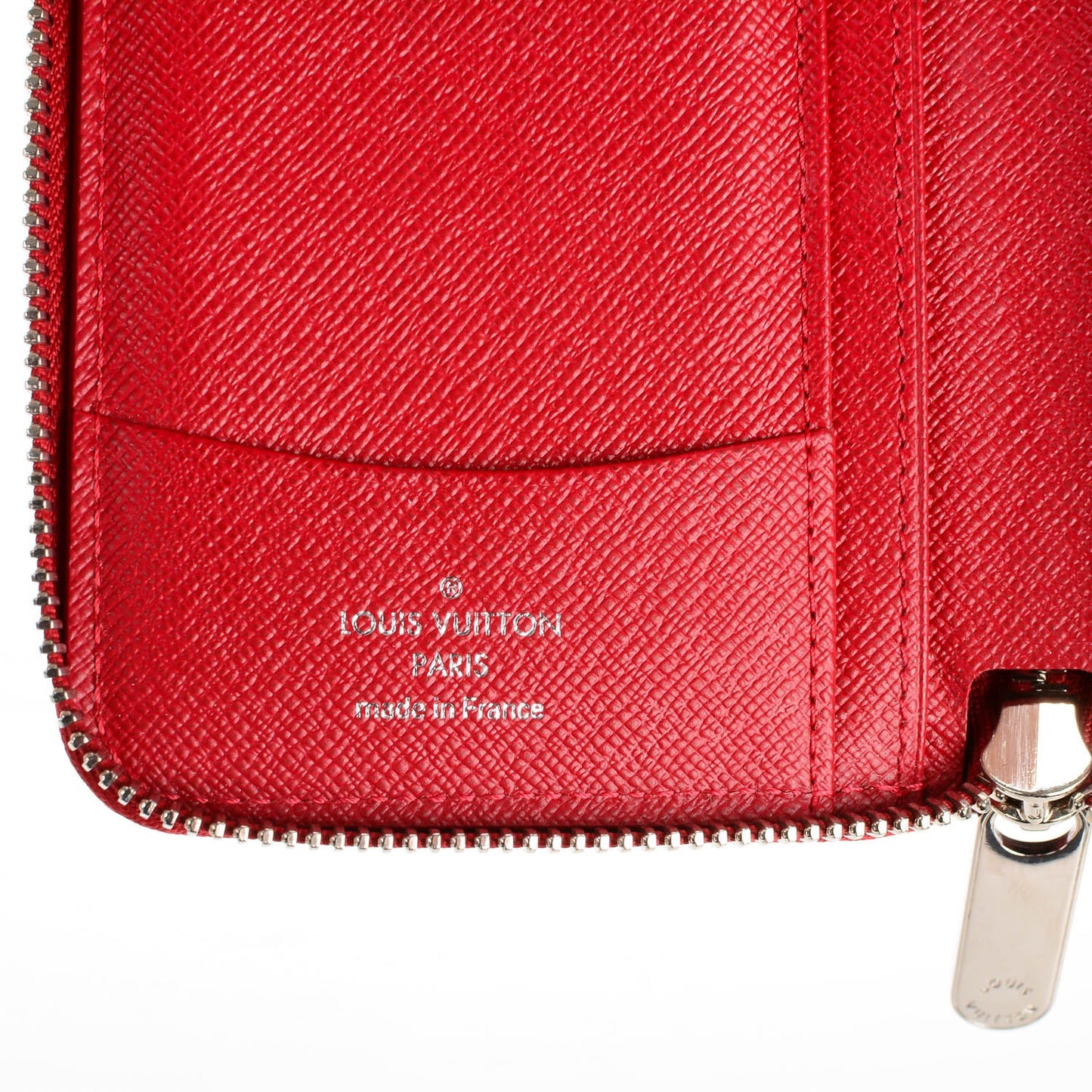 Epi Compact Zippy Wallet Carmine