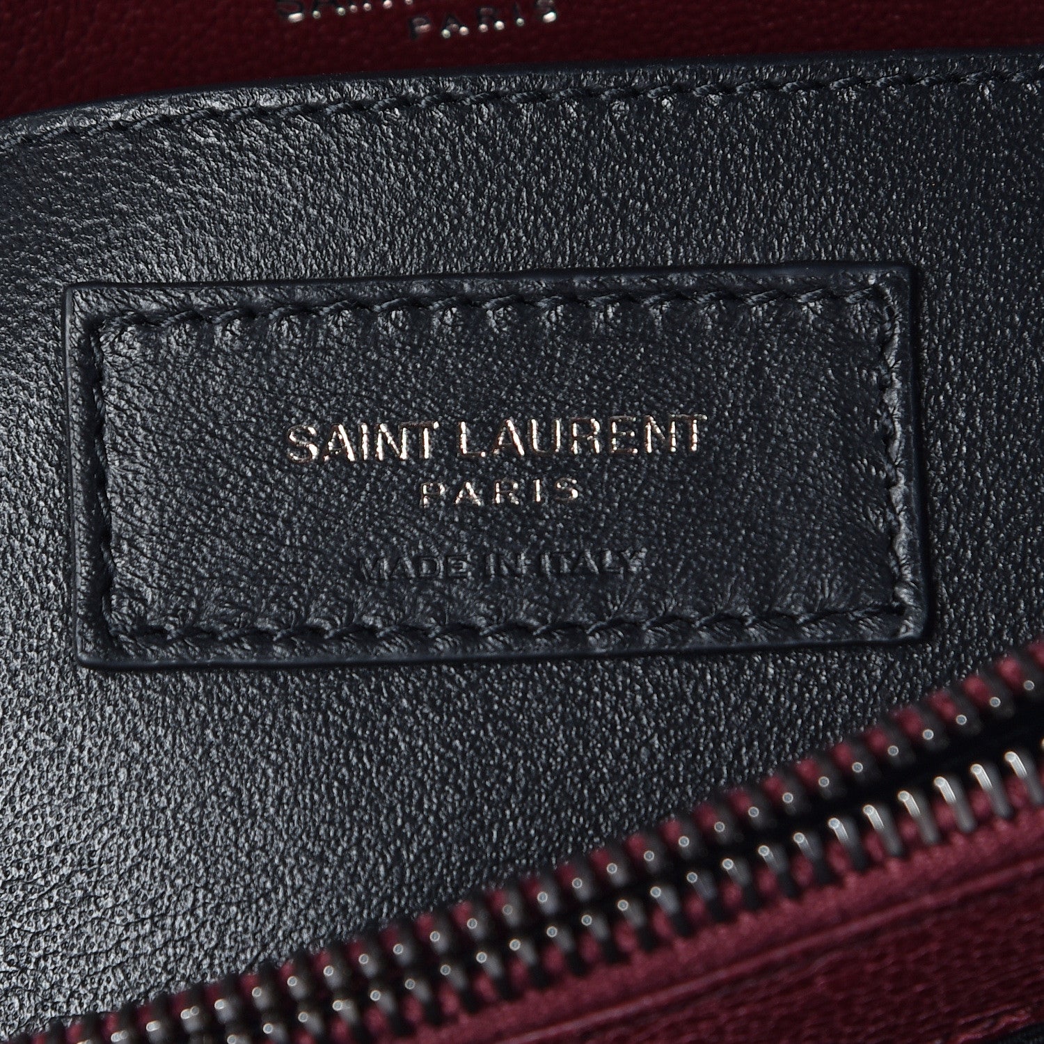 Saint Laurent Sheepskin Matelasse Chevron Medium College Bag Rouge Legion 8 of 11