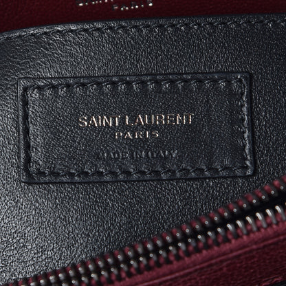 Saint Laurent Sheepskin Matelasse Chevron Medium College Bag Rouge Legion 8 of 11