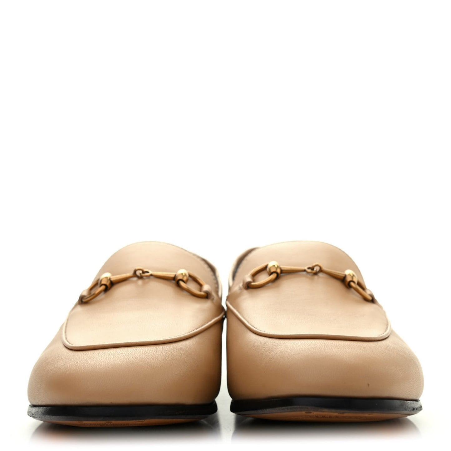 Lambskin Womens Brixton Horsebit Loafers 40 Wheat