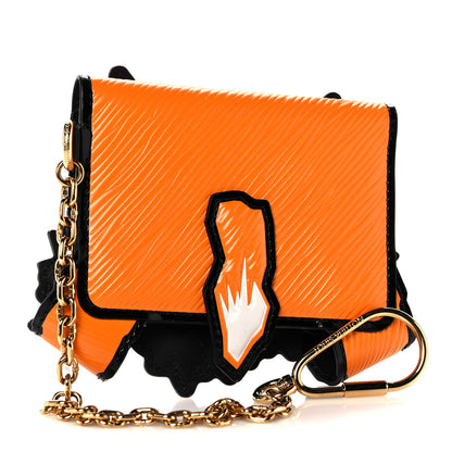 Louis Vuitton Epi Calfskin Grace Catogram Cat Card Holder Orange 3 of 7