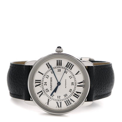 Cartier Stainless Steel Alligator 36mm Ronde Solo Automatic Watch 2 of 7
