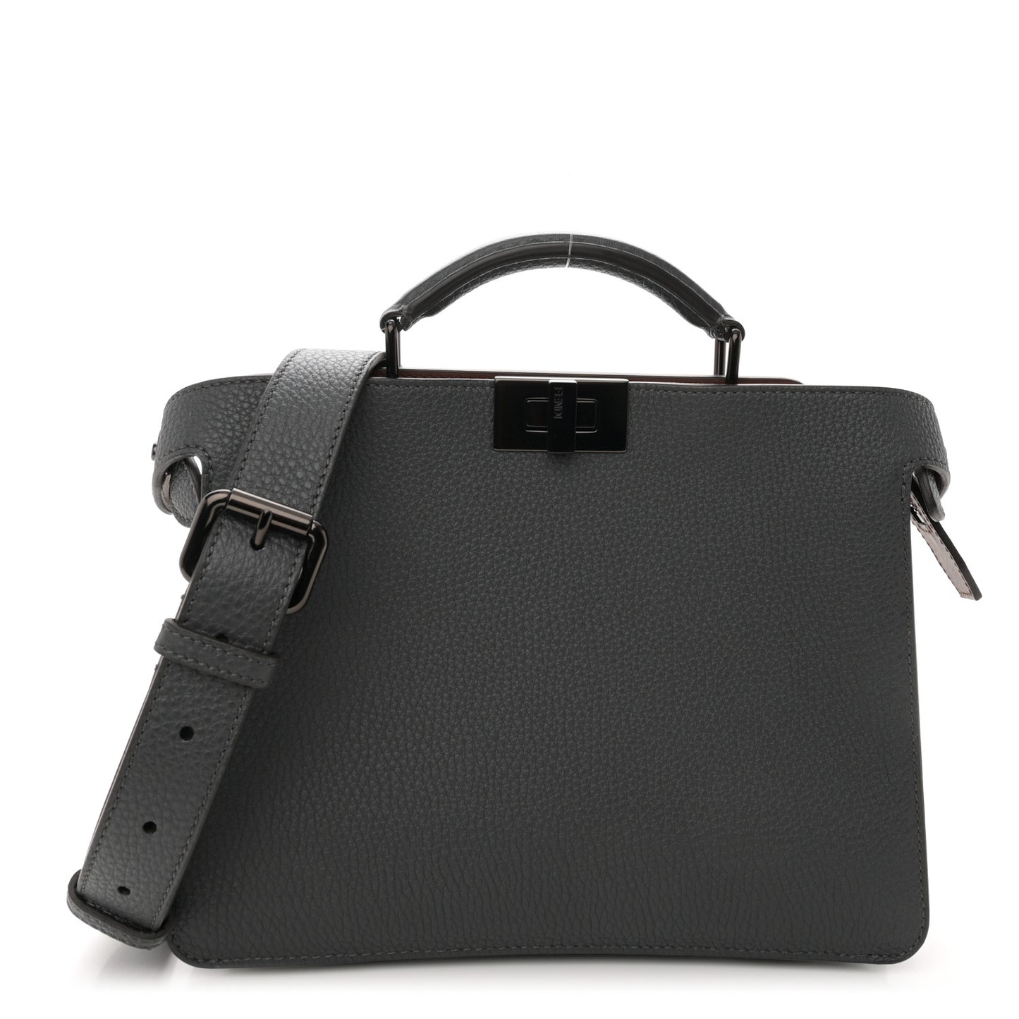 Cuoio Romano Vitello Cover Monochrome Peekaboo I SEE U Satchel