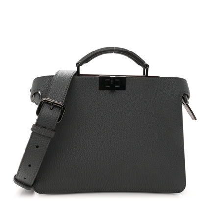 Fendi Cuoio Romano Vitello Cover Monochrome Peekaboo I SEE U Satchel 1 of 14