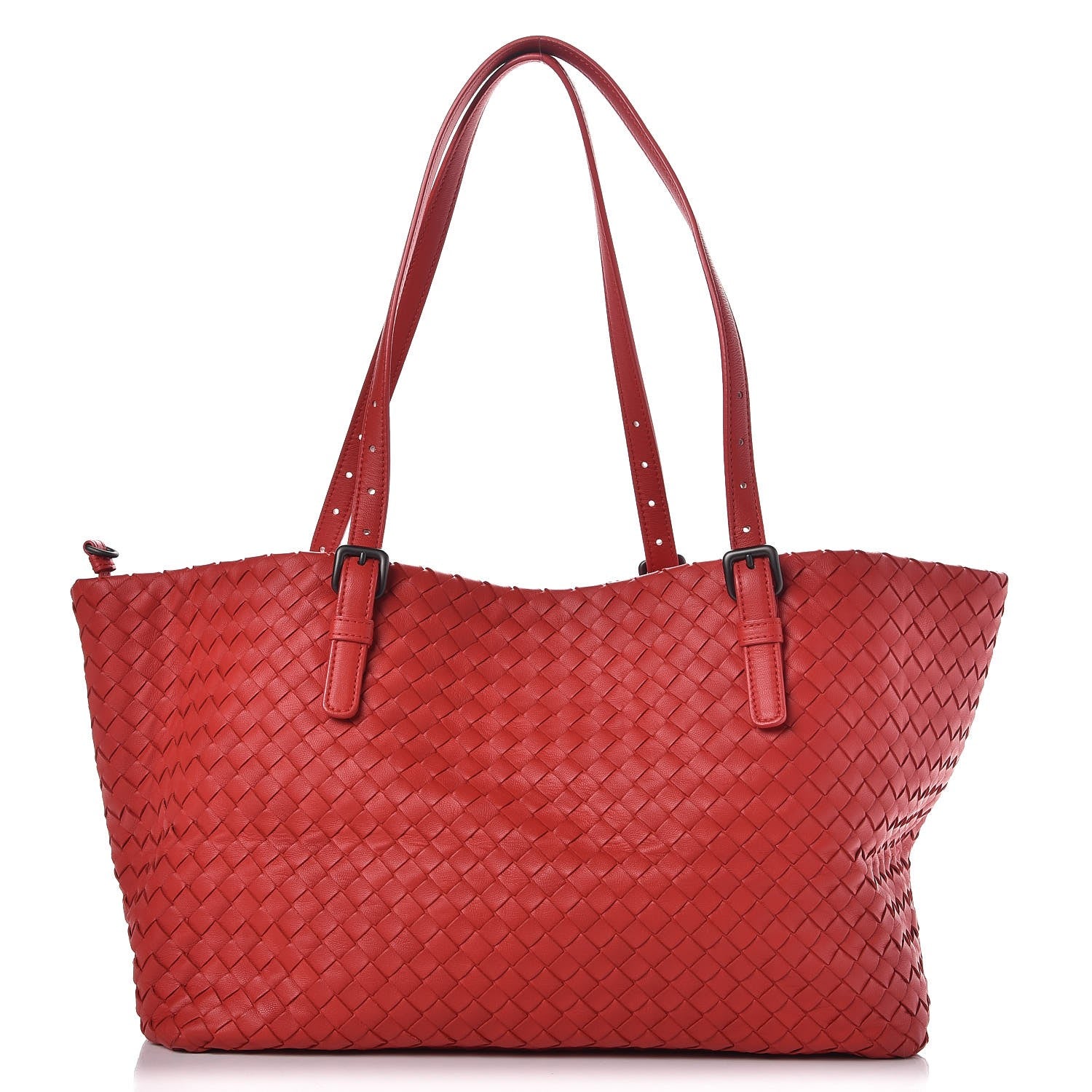 Bottega Veneta Nappa Intrecciato Medium Seamless Tote Red 1 of 9