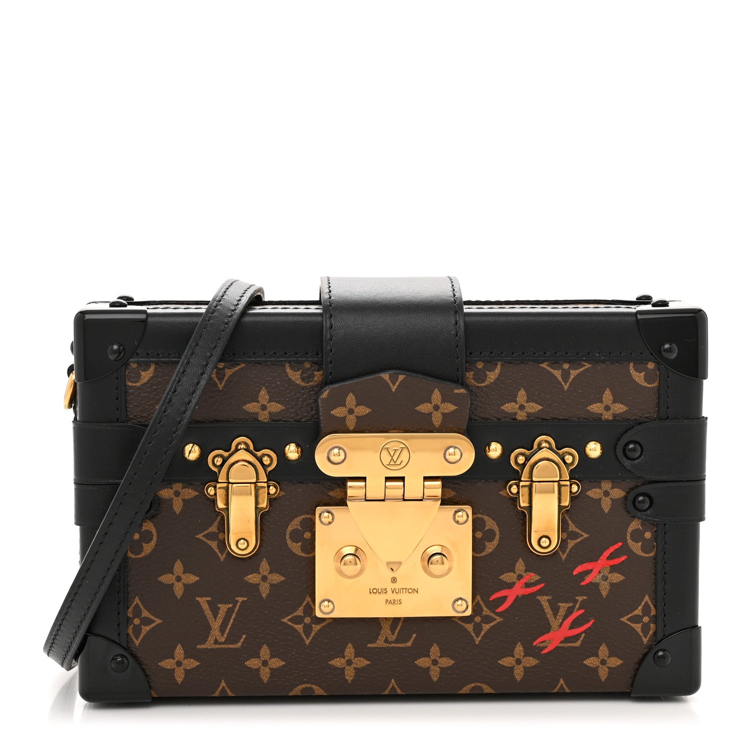 Louis Vuitton Monogram Petite Malle Black 1 of 11