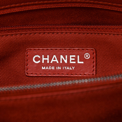 Chanel Caviar Quilted Medium Coco Handle Flap Dark Red 6 of 11