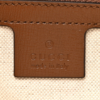 Gucci GG Supreme Monogram Azalea Calfskin Fake/Not Small Retro Interlocking G Belt Bag 80 32 80 32 Beige Ebony Brown Sugar 6 of 11