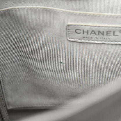 Chanel Metallic Calfskin Chevron Quilted Small Urban Spirit Backpack Silver 8 of 11