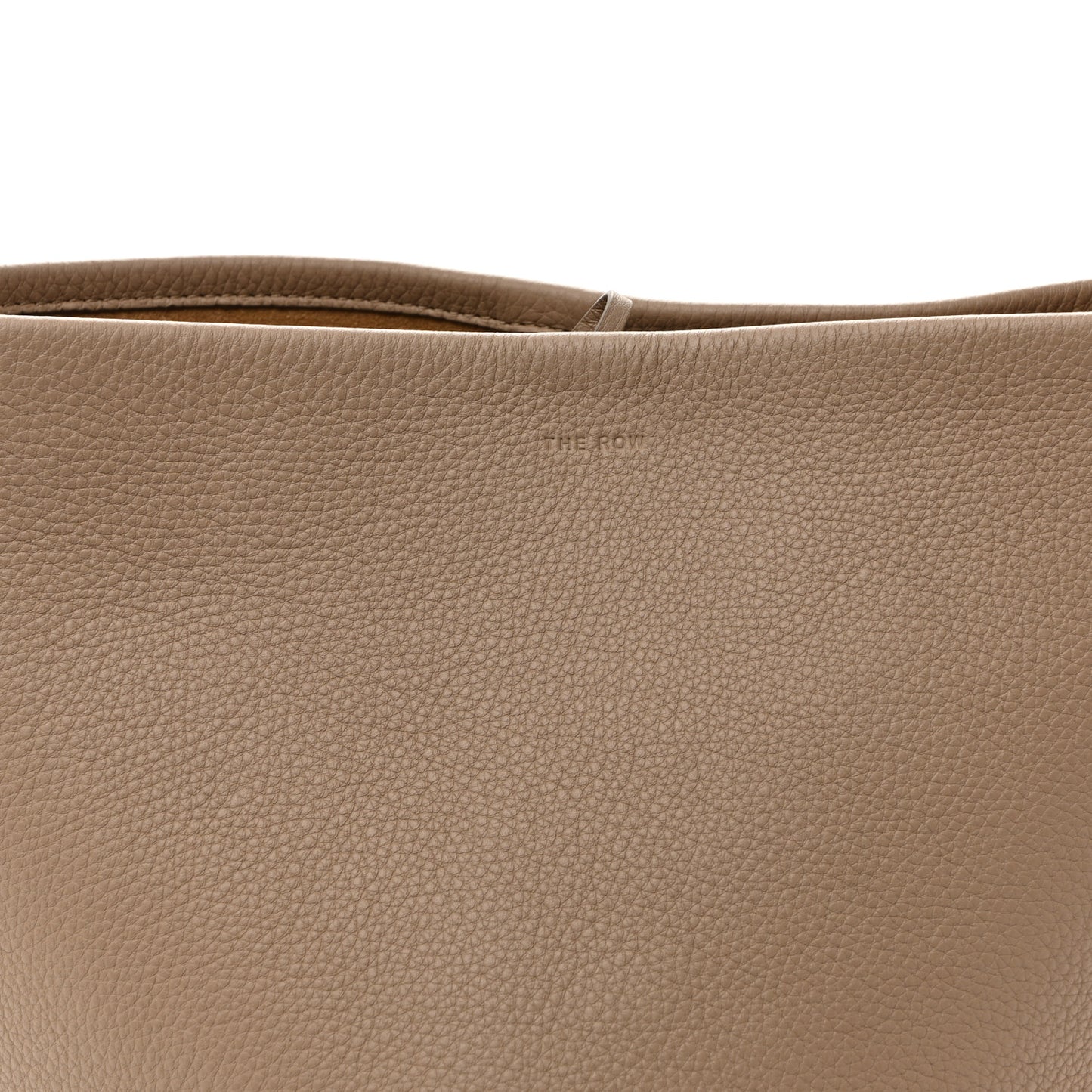 Grained Calfskin Medium N/S Park Tote Dark Taupe