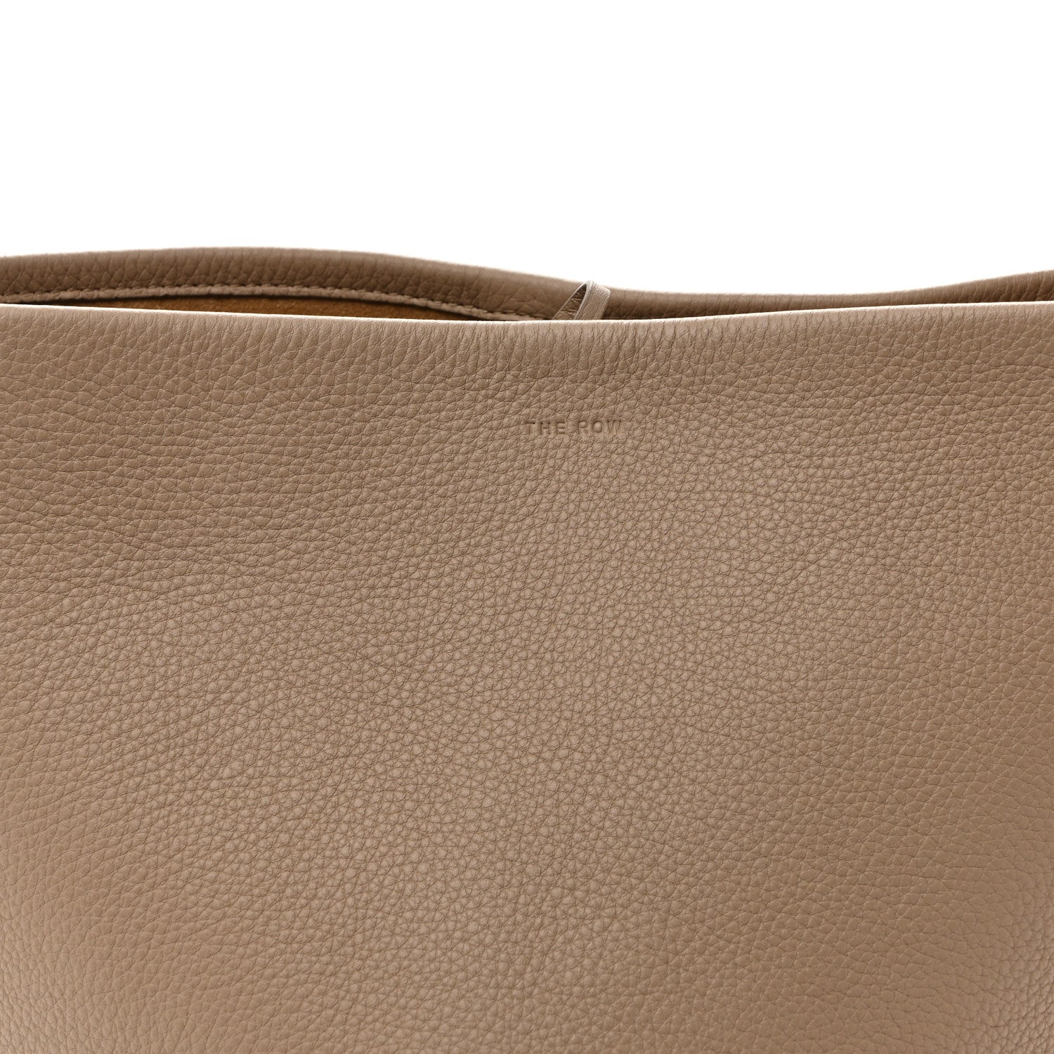 The Row Grained Calfskin Medium N/S Park Tote Dark Taupe 7 of 9