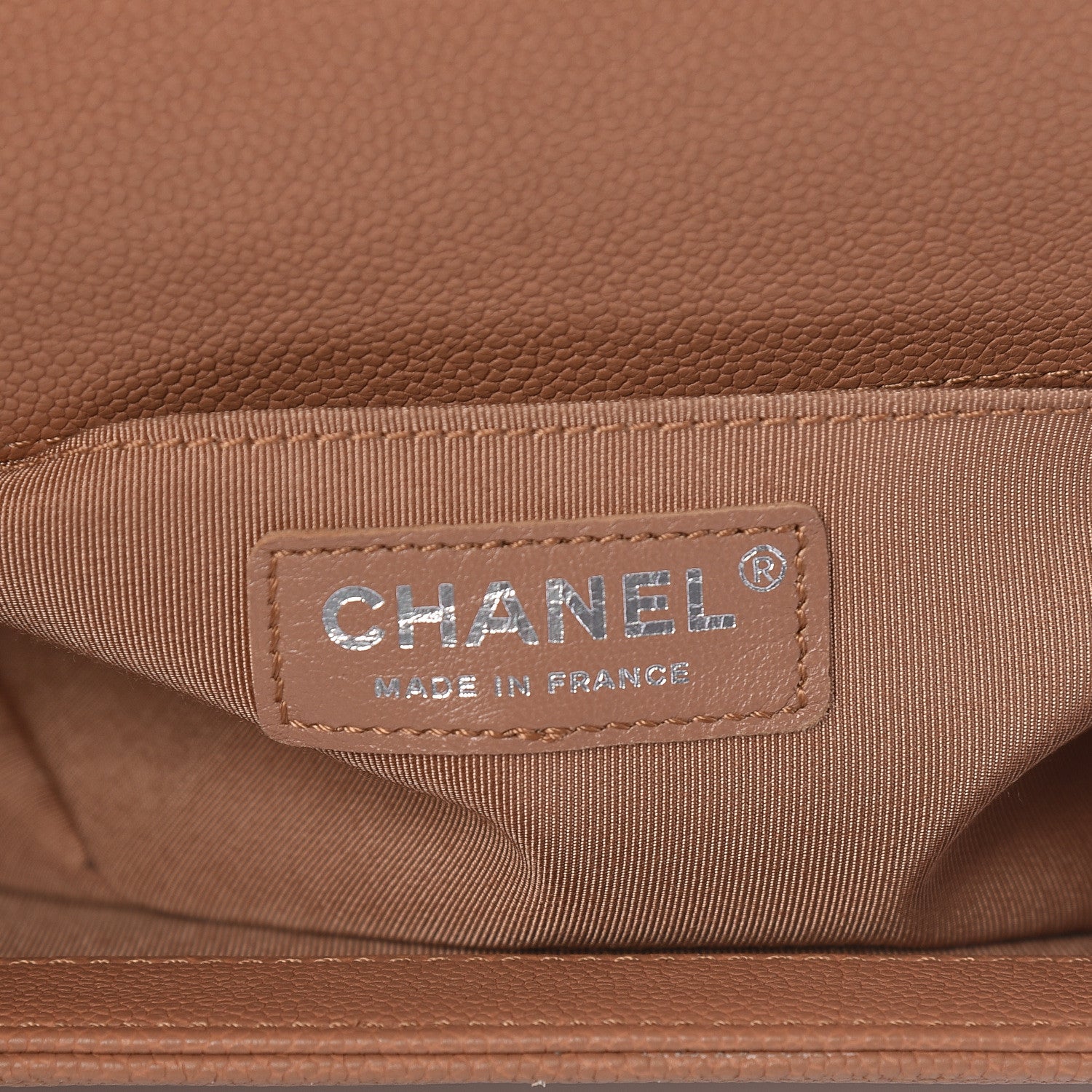 Chanel Caviar Quilted Medium Boy Flap Camel 6 of 11