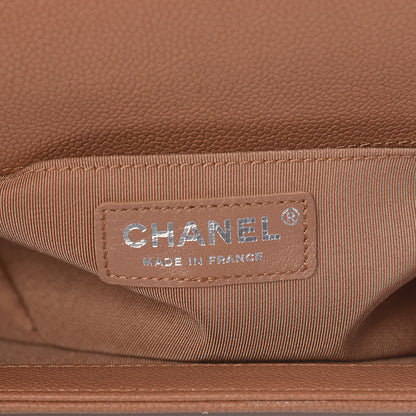 Chanel Caviar Quilted Medium Boy Flap Camel 6 of 11