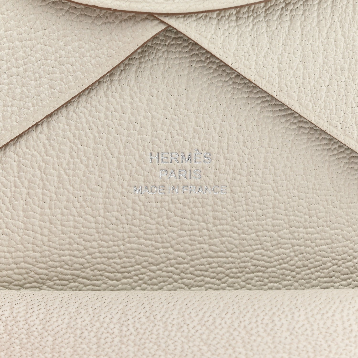 Hermes Chevre Mysore Calvi Duo Card Case Mushroom 7 of 9