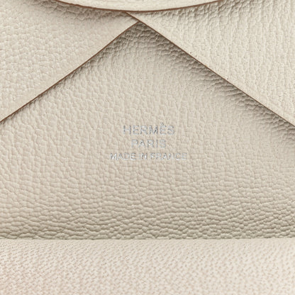 Hermes Chevre Mysore Calvi Duo Card Case Mushroom 7 of 9