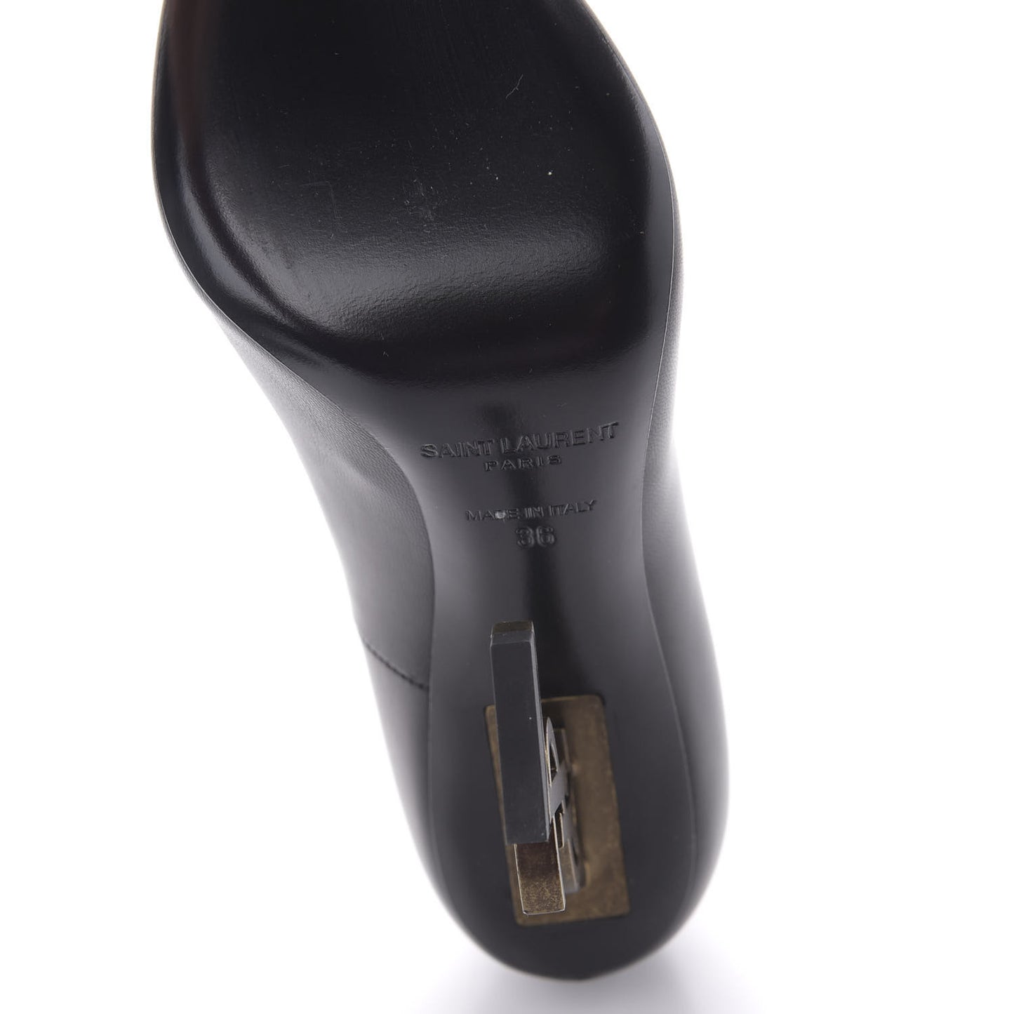 Calfskin Opyum 110 Pumps 36 Black Gold