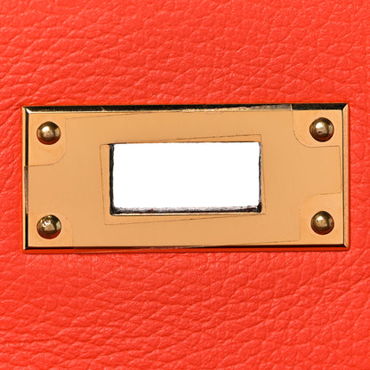 Hermes Evercolor Kelly Retourne 28 Orange Poppy 31 of 41