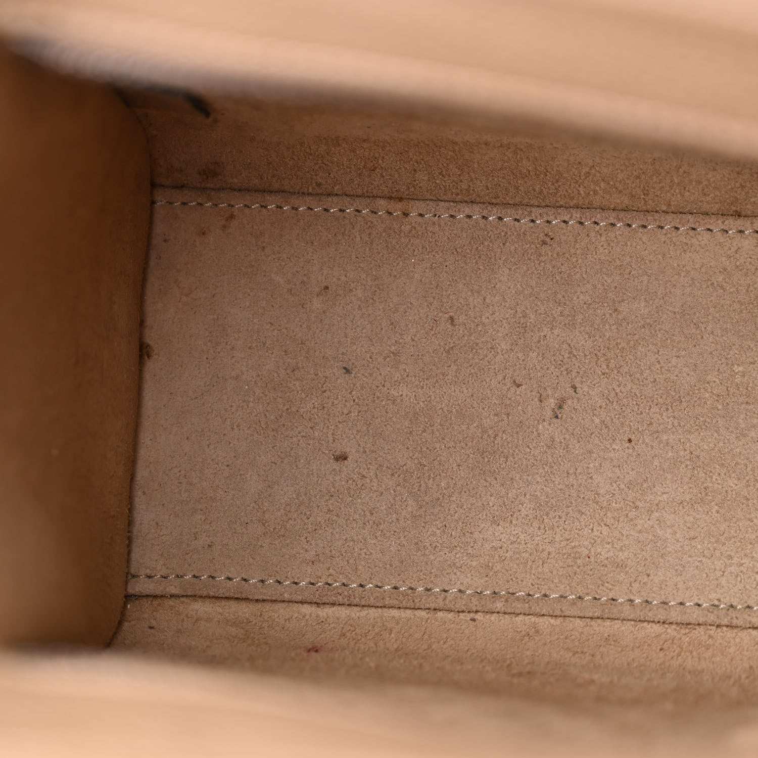 Celine Drummed Calfskin Nano Luggage Dune 11 of 20