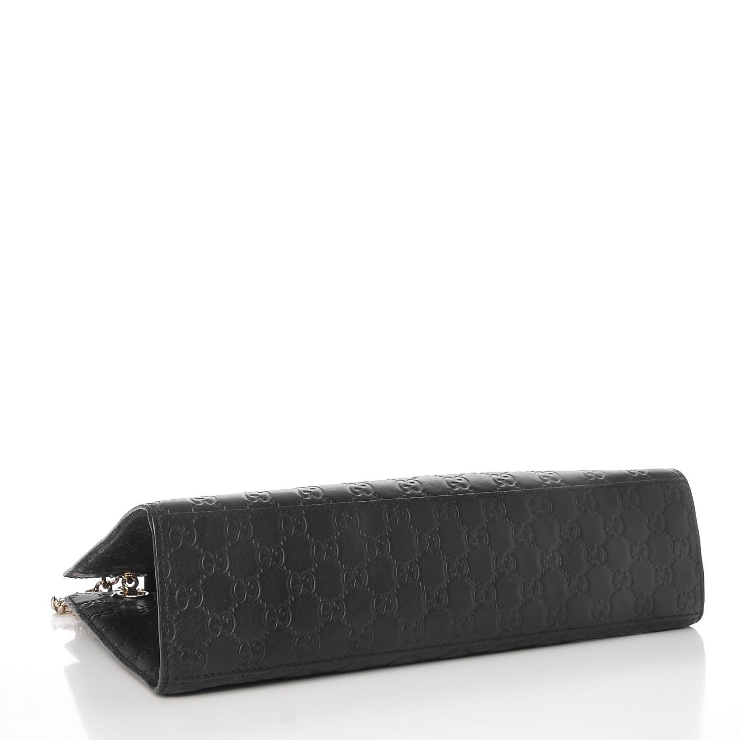 Gucci Guccissima Large Emily Chain Shoulder Bag Black 4 of 8