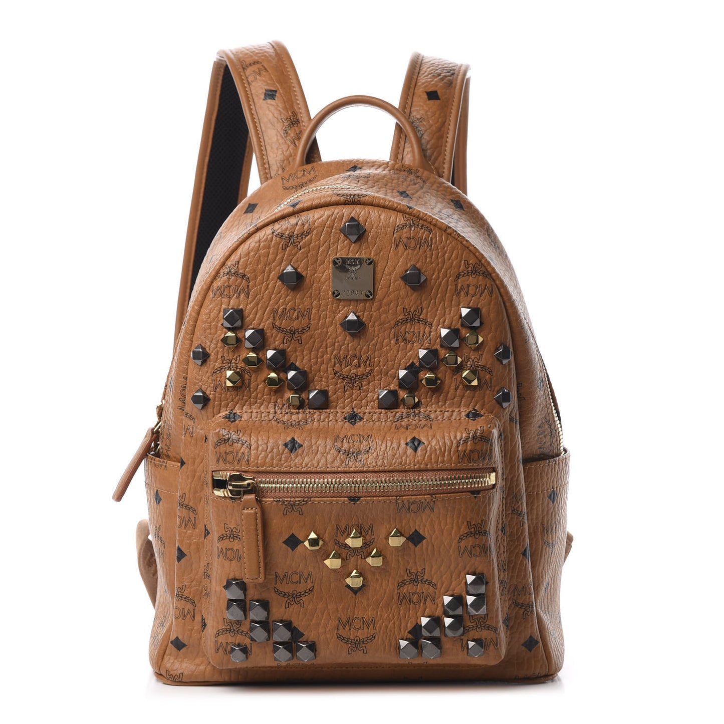 Visetos Studded Small Stark M Backpack Cognac
