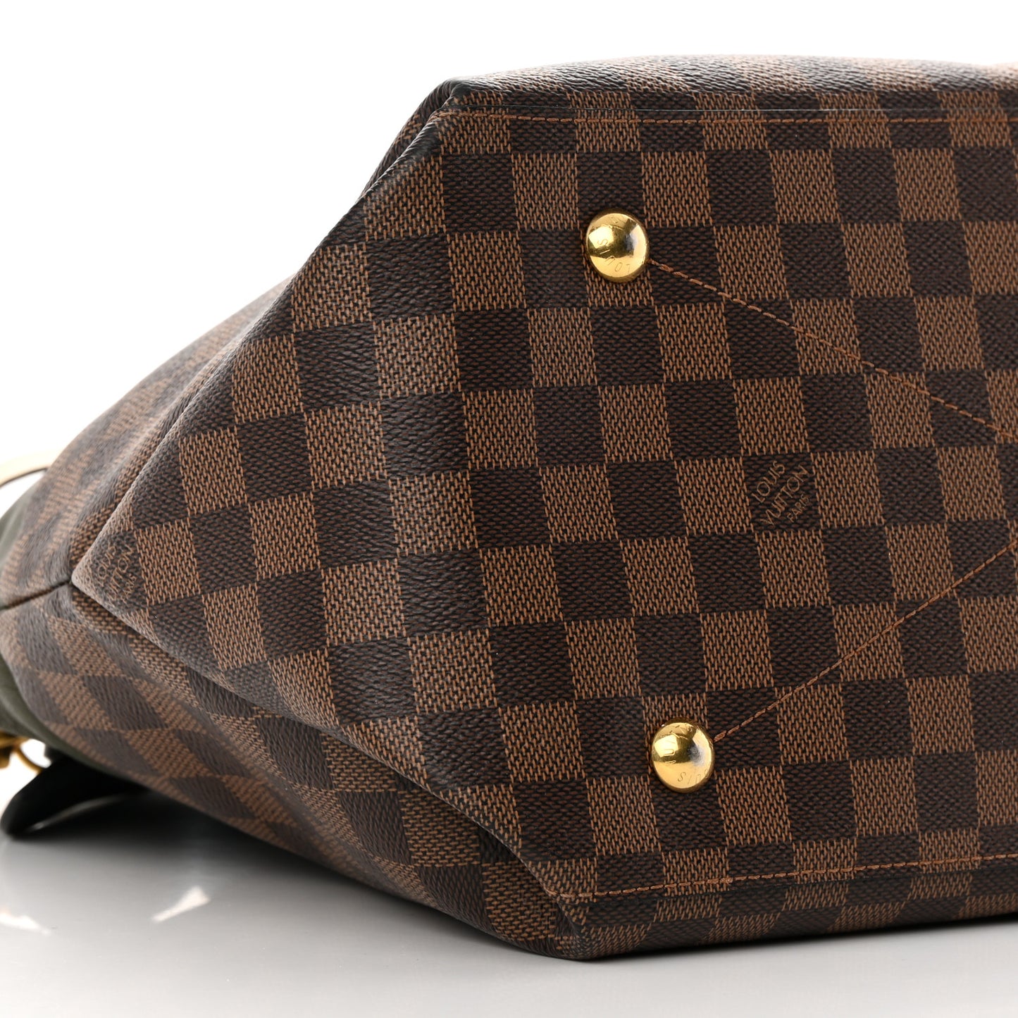 Damier Ebene Calfskin Maida Khaki