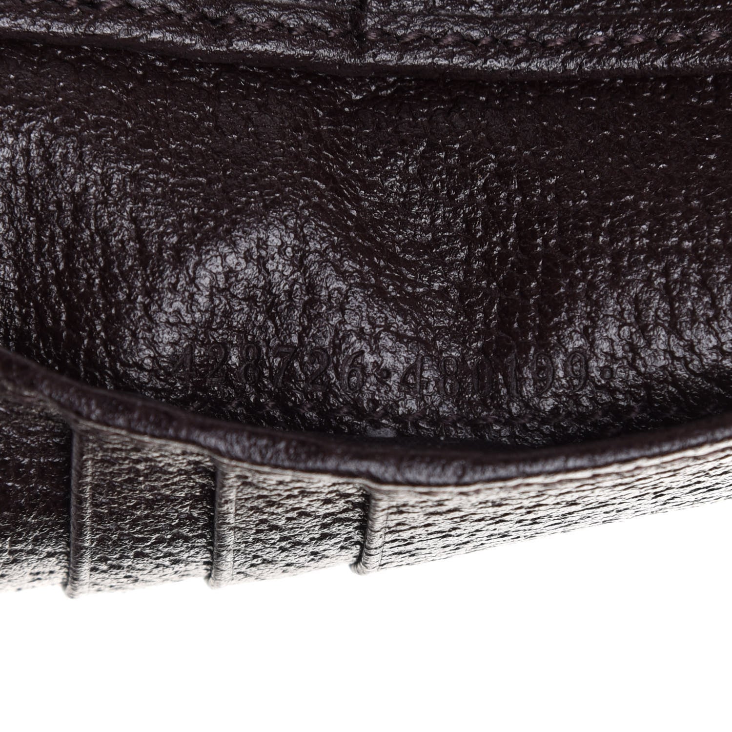 Gucci Calfskin Boar Effect GG Marmont Bi-Fold Wallet Black 7 of 9