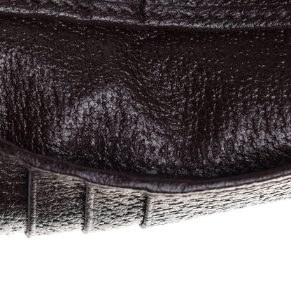 Gucci Calfskin Boar Effect GG Marmont Bi-Fold Wallet Black 7 of 9