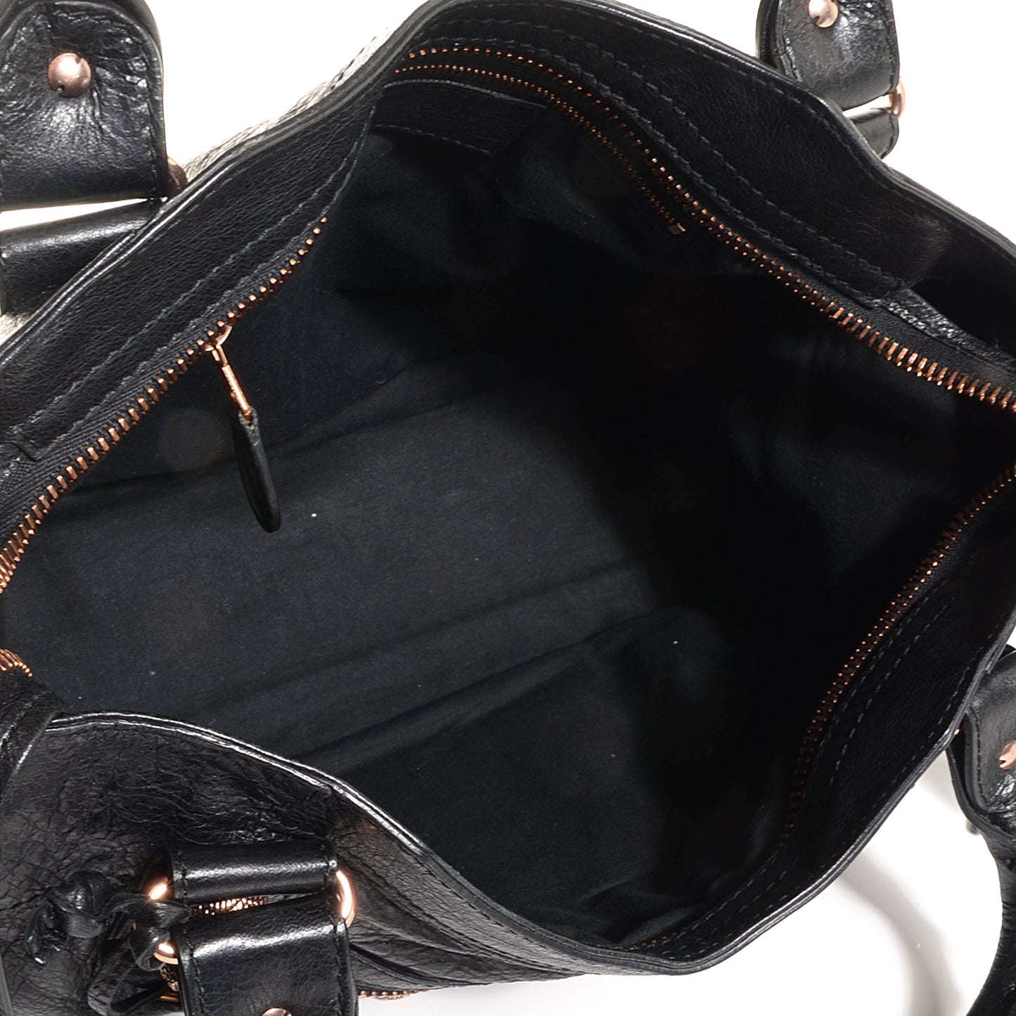 Agneau Giant 21 Rose Gold Hardware City Black