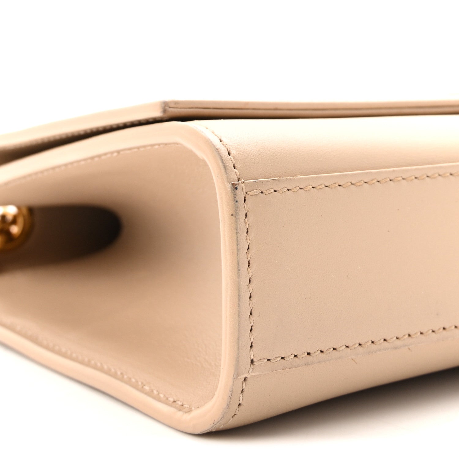 Saint Laurent Smooth Calfskin Medium Classic Monogram Kate Tassel Satchel Nude Powder 8 of 9