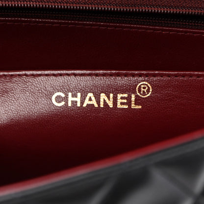 Chanel Lambskin Quilted XL Jumbo Single Flap Black 6 of 10