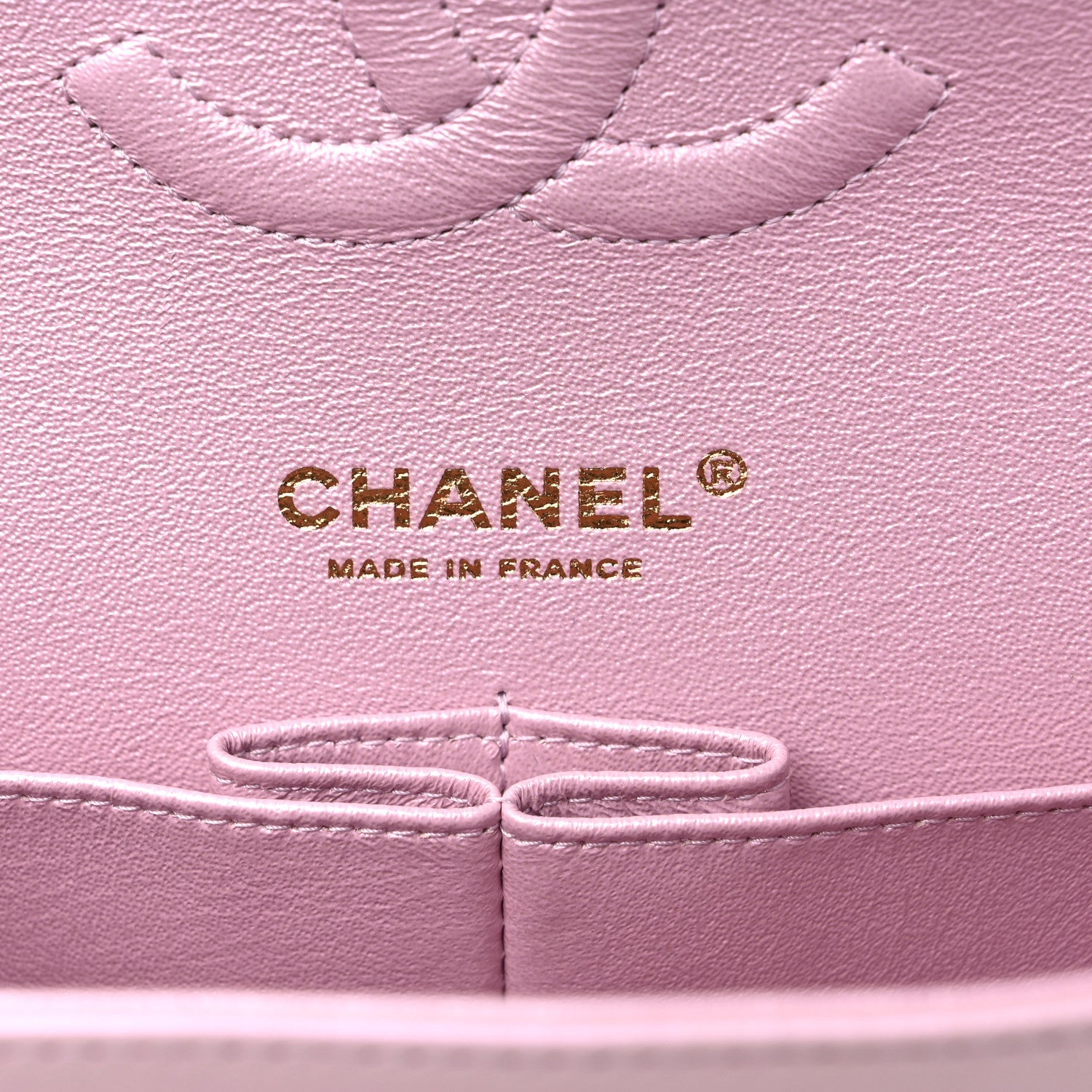 Chanel Iridescent Calfskin Quilted Medium Double Flap Light Pink 5 of 8