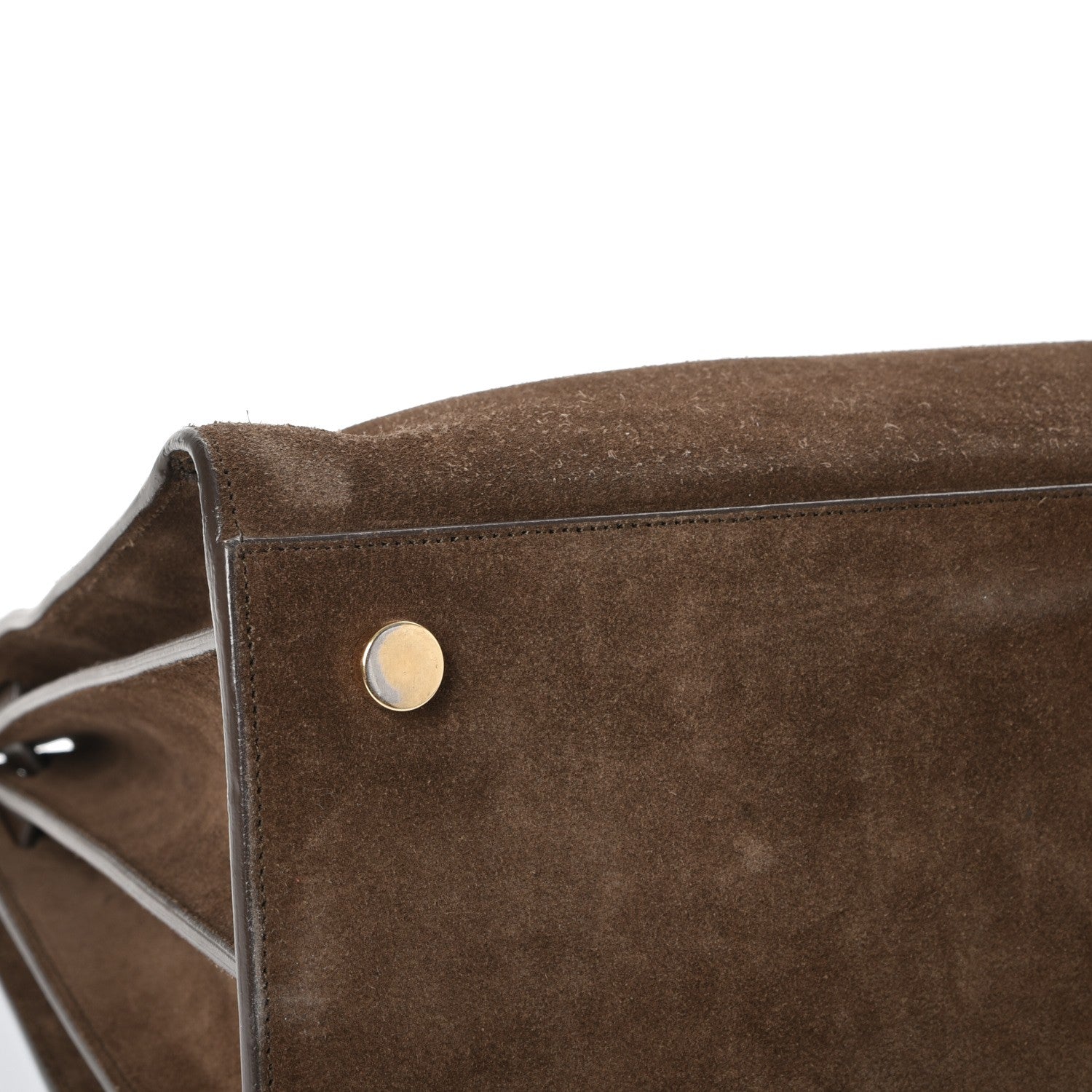 Saint Laurent Suede Large Sac De Jour Carryall Military Brown 12 of 18