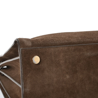 Saint Laurent Suede Large Sac De Jour Carryall Military Brown 12 of 18