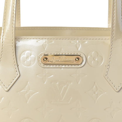 Louis Vuitton Vernis Wilshire MM Blanc Corail 10 of 12